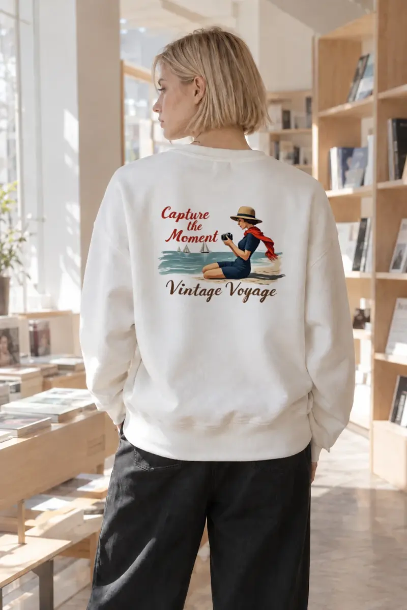 "Capture The Moment" Heavy Blend Unisex Crewneck Sweatshirt | Gildan 18000