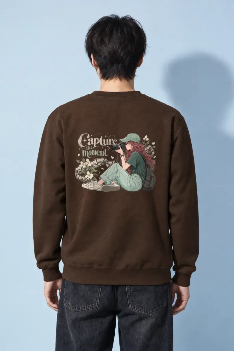 "Capture The Moment" Heavy Blend Unisex Crewneck Sweatshirt | Gildan 18000