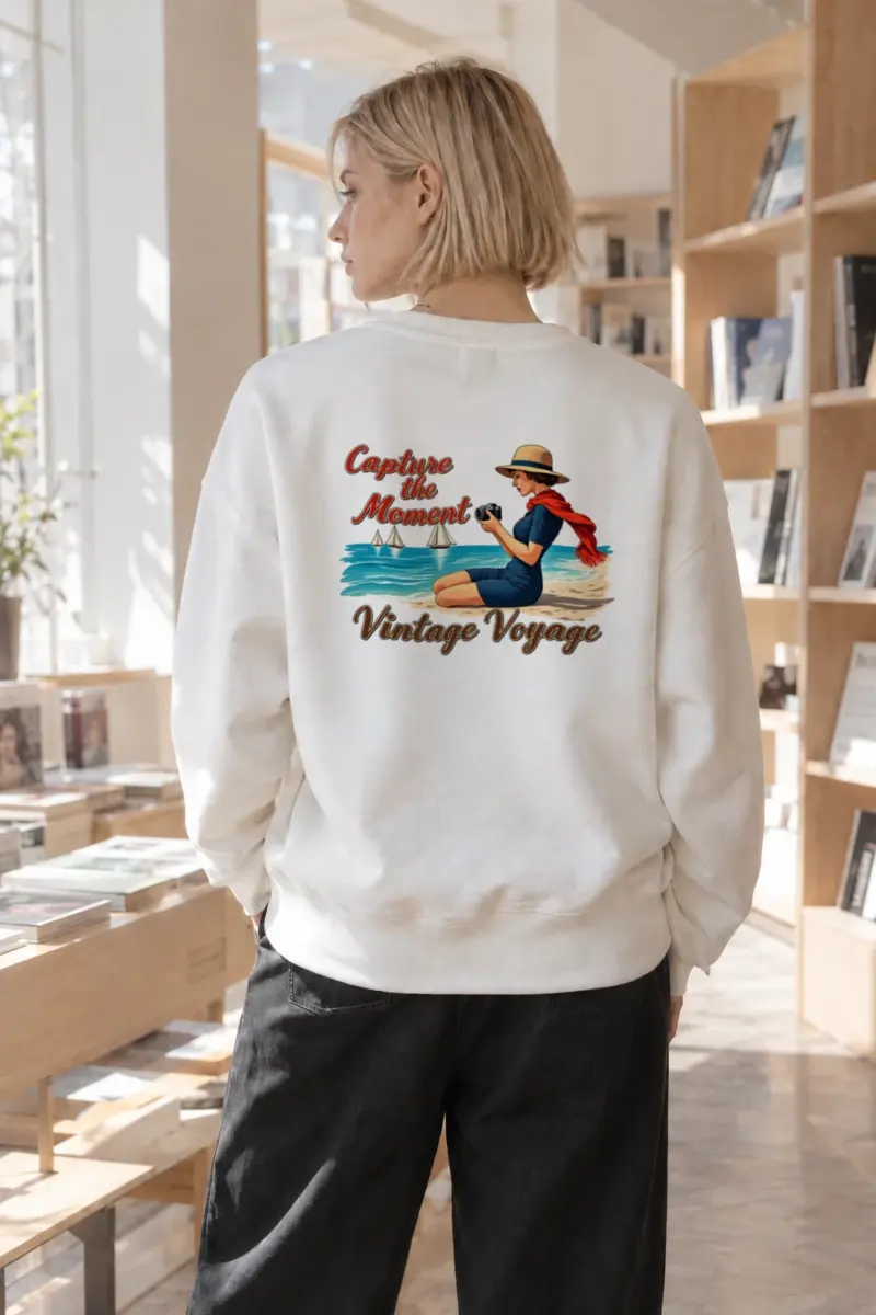 "Capture The Moment" Heavy Blend Unisex Crewneck Sweatshirt | Gildan 18000