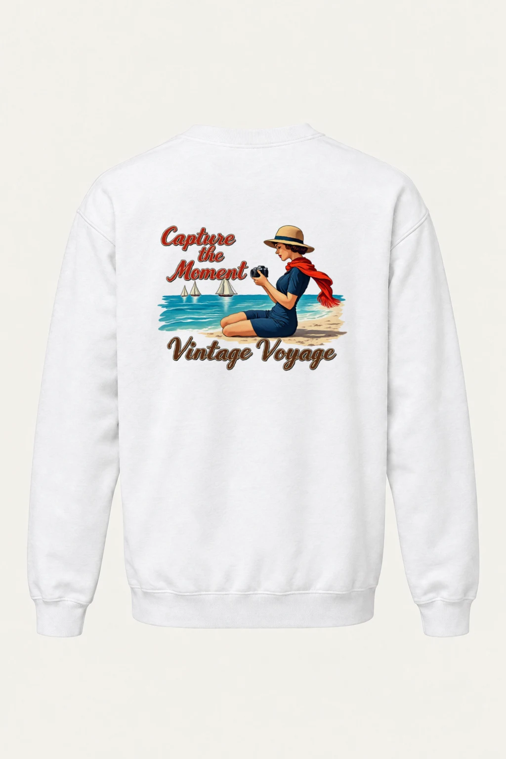 "Capture The Moment" Heavy Blend Unisex Crewneck Sweatshirt | Gildan 18000