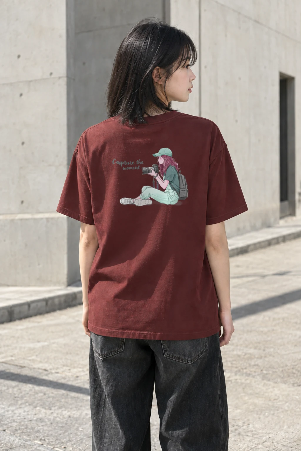 "Capture The Moment" Heavyweight Unisex Crewneck T-shirt | Gildan 5000