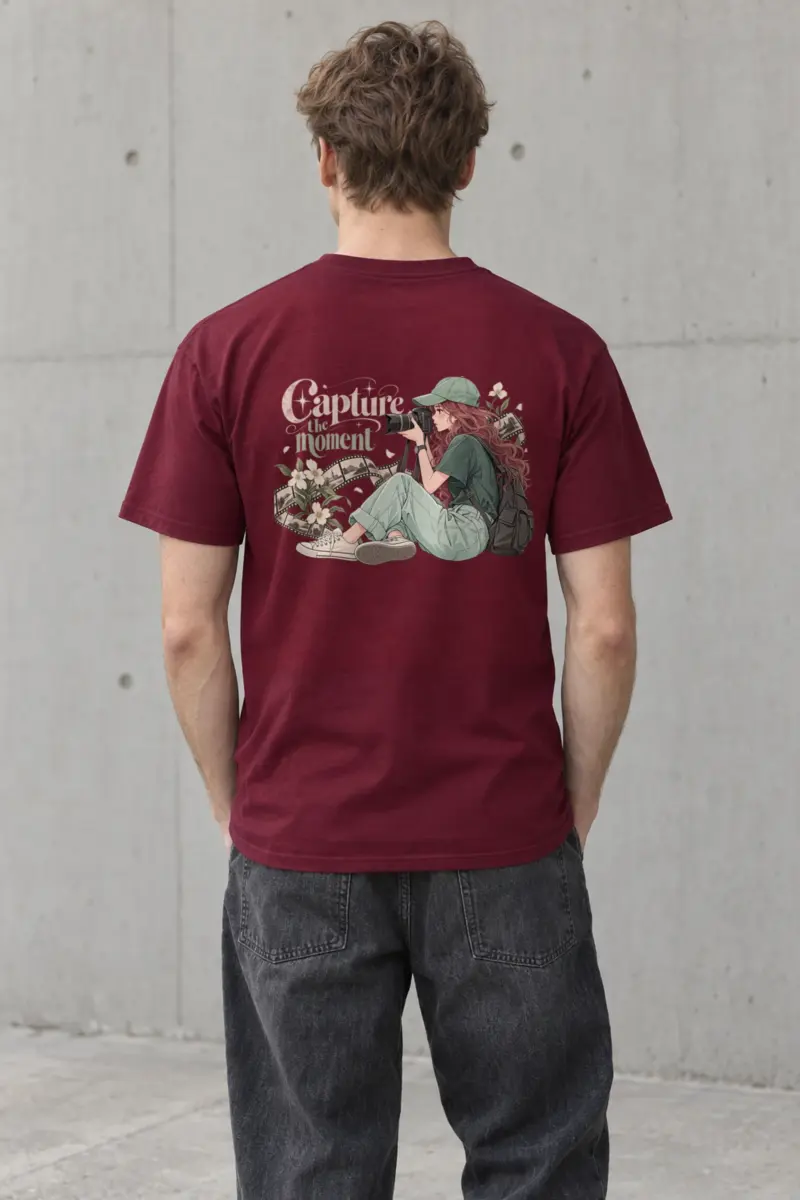 "Capture The Moment" Heavyweight Unisex Crewneck T-shirt