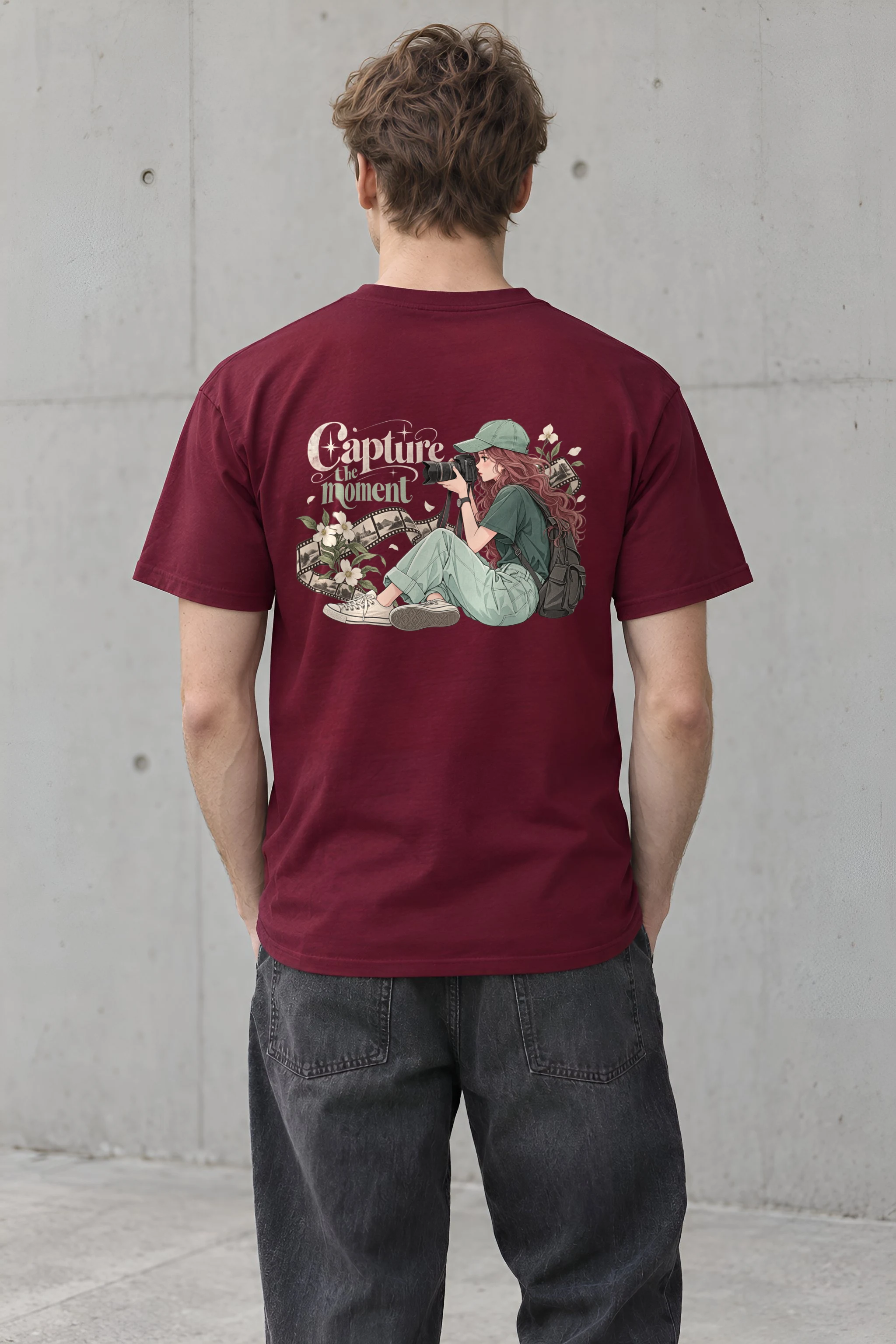 "Capture The Moment" Heavyweight Unisex Crewneck T-shirt