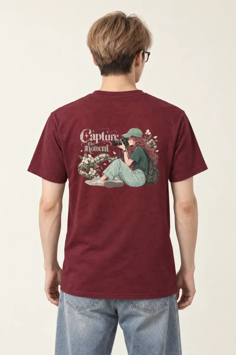 "Capture The Moment" Heavyweight Unisex Crewneck T-shirt