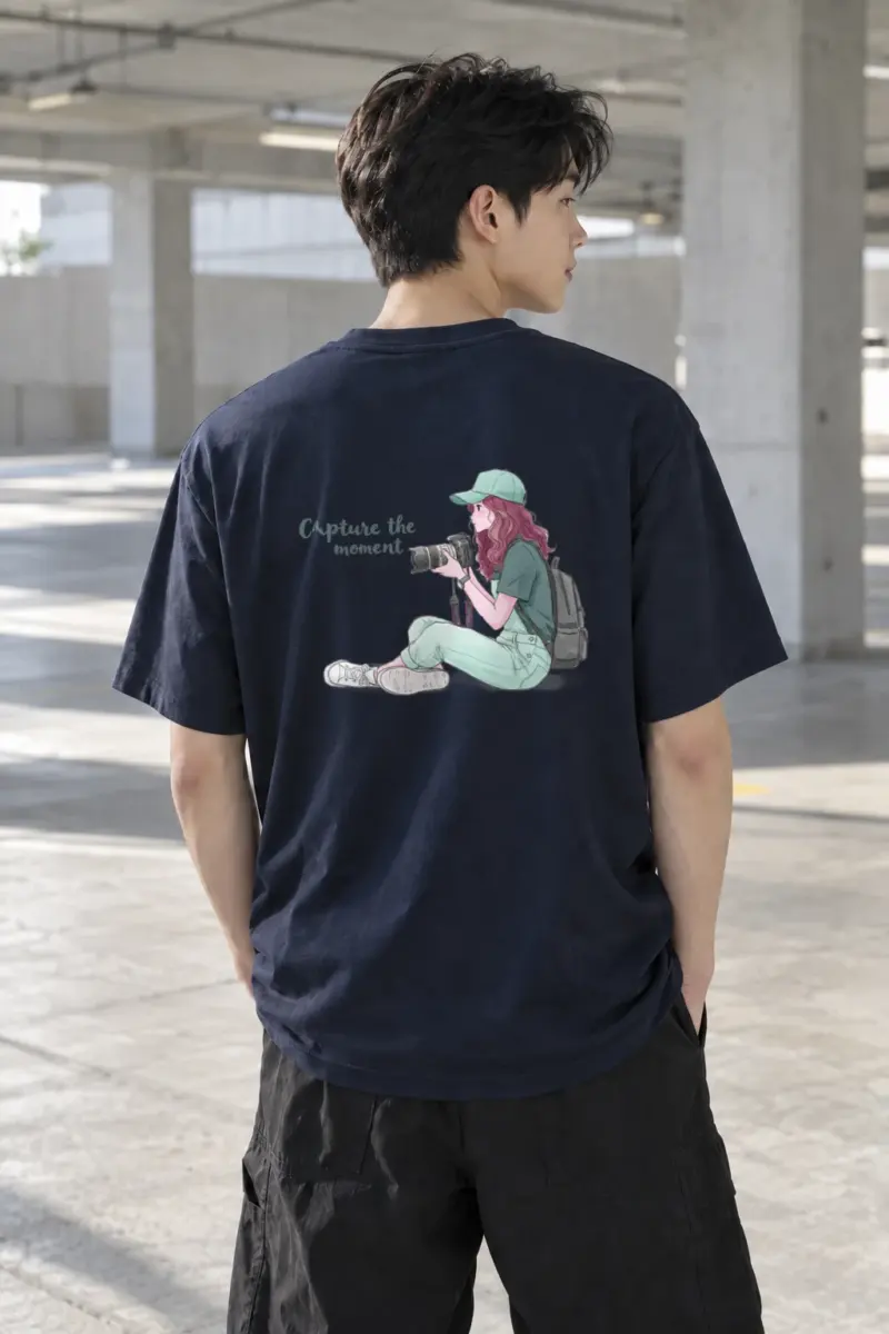 “Capture The Moment” Heavyweight Unisex Crewneck T-shirt | Gildan 5000