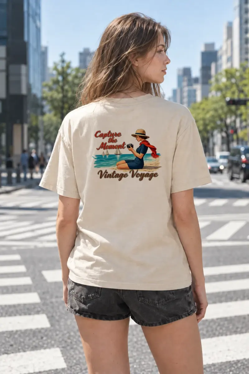 "Capture the Moment" Heavyweight Unisex Crewneck T-shirt | Gildan 5000