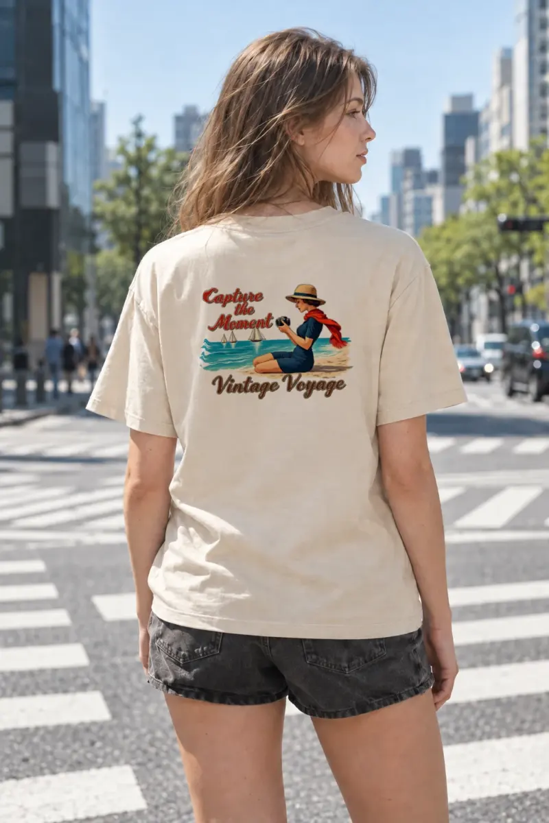 "Capture the Moment" Heavyweight Unisex Crewneck T-shirt | Gildan 5000