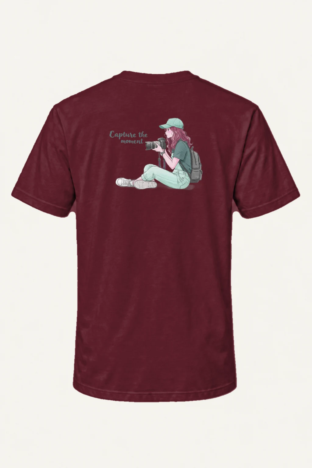 "Capture The Moment" Heavyweight Unisex Crewneck T-shirt | Gildan 5000