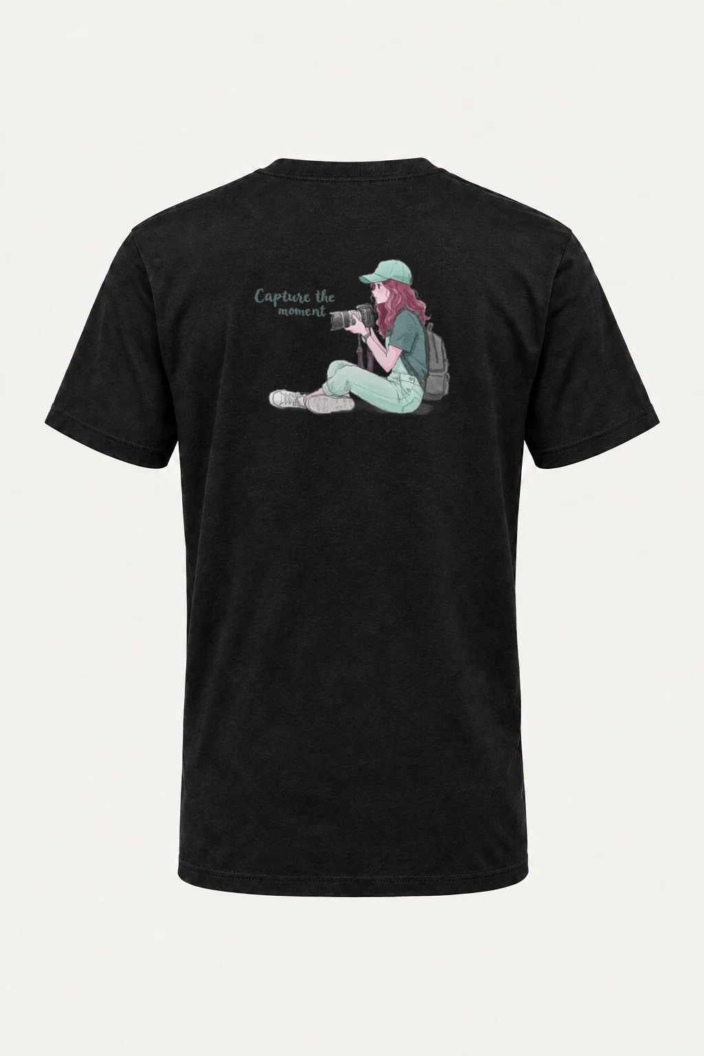 "Capture The Moment" Heavyweight Unisex Crewneck T-shirt | Gildan 5000