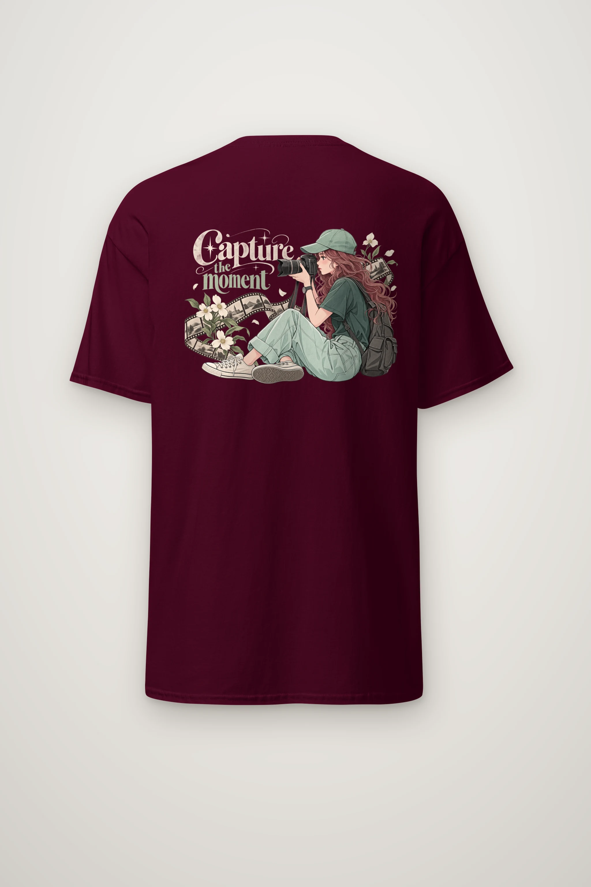 "Capture The Moment" Heavyweight Unisex Crewneck T-shirt