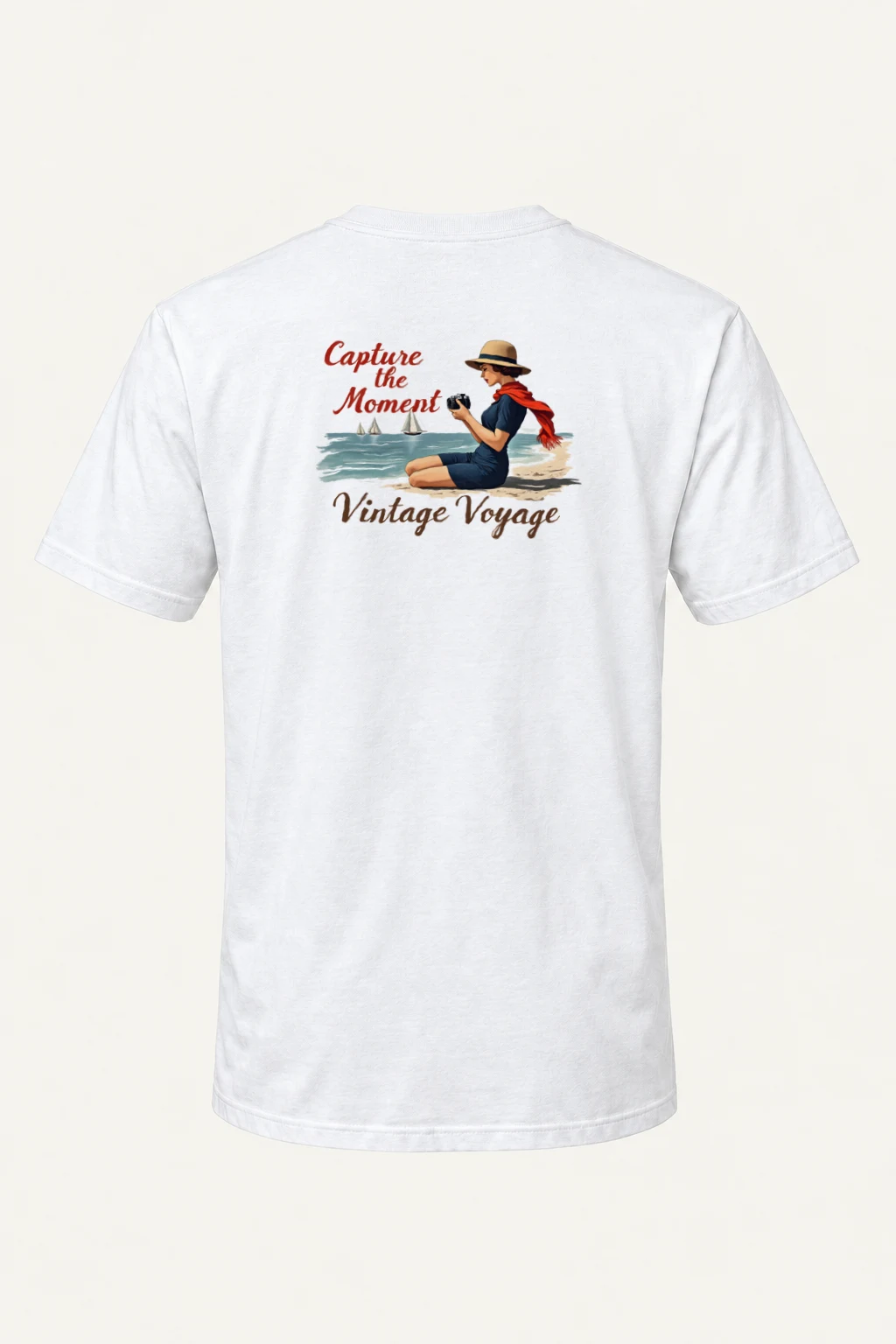 "Capture The Moment" Heavyweight Unisex Crewneck T-shirt | Gildan 5000