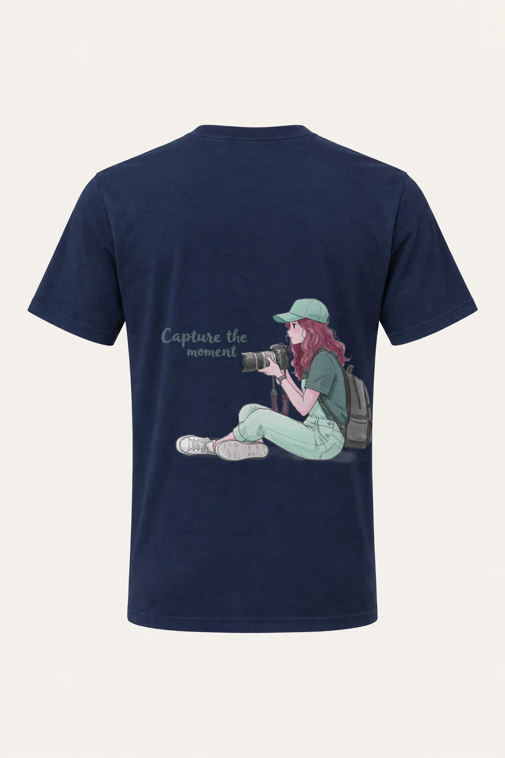 "Capture The Moment" Heavyweight Unisex Crewneck T-shirt | Gildan 5000