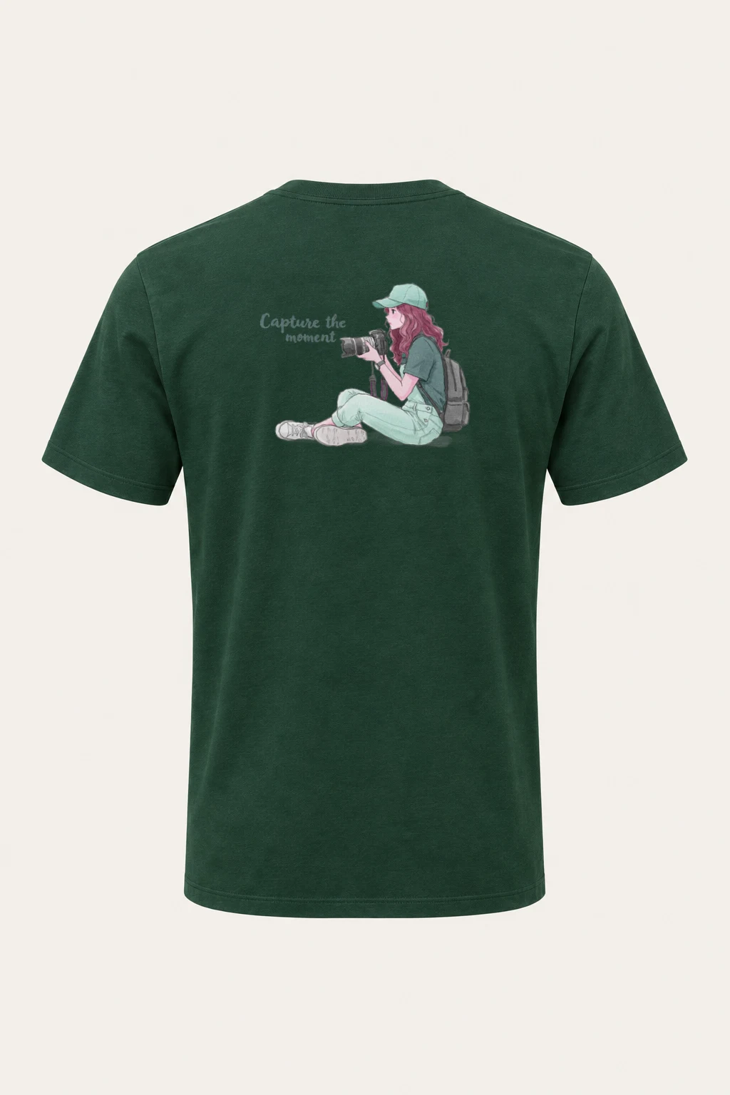 "Capture The Moment" Heavyweight Unisex Crewneck T-shirt | Gildan 5000