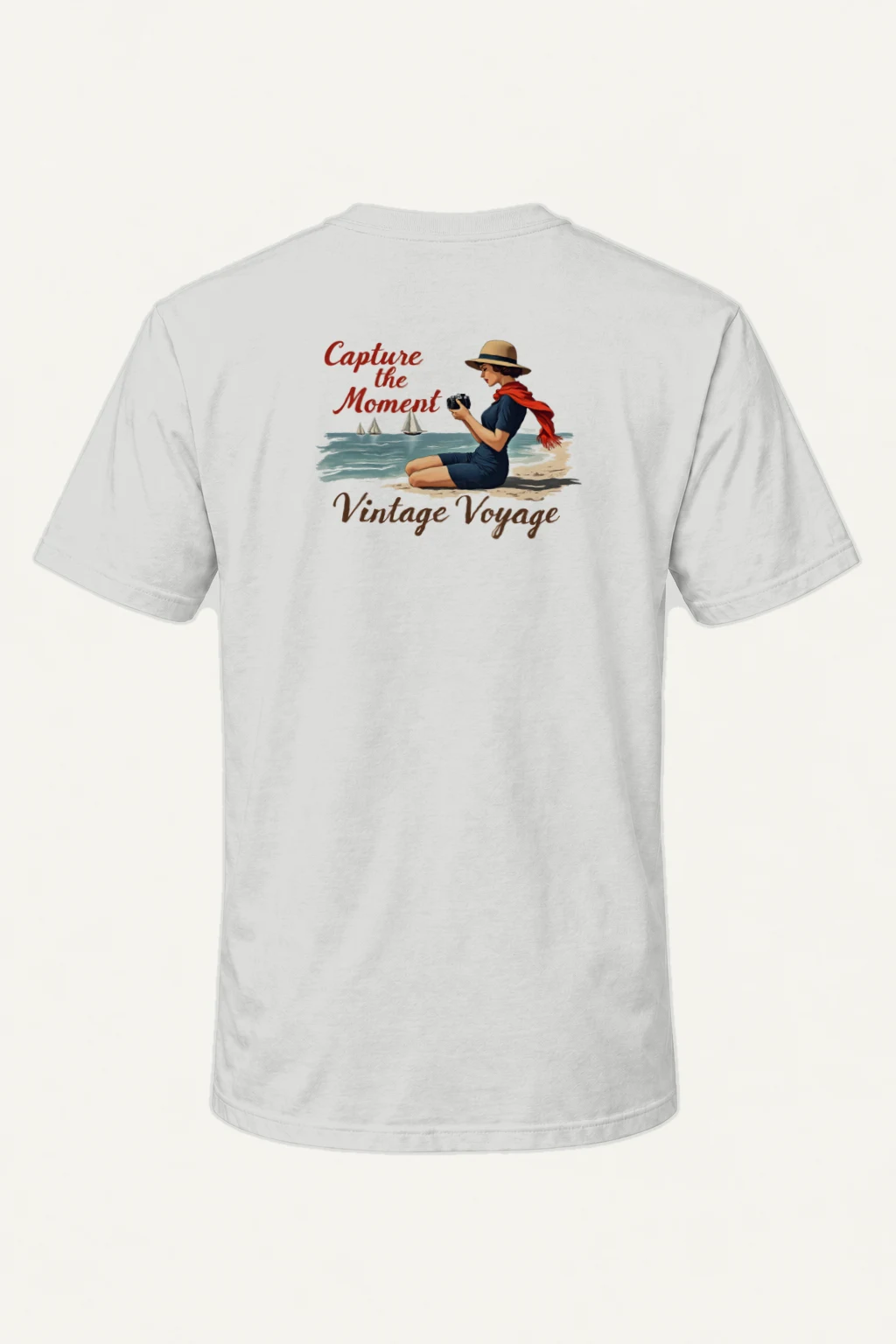 "Capture The Moment" Heavyweight Unisex Crewneck T-shirt | Gildan 5000