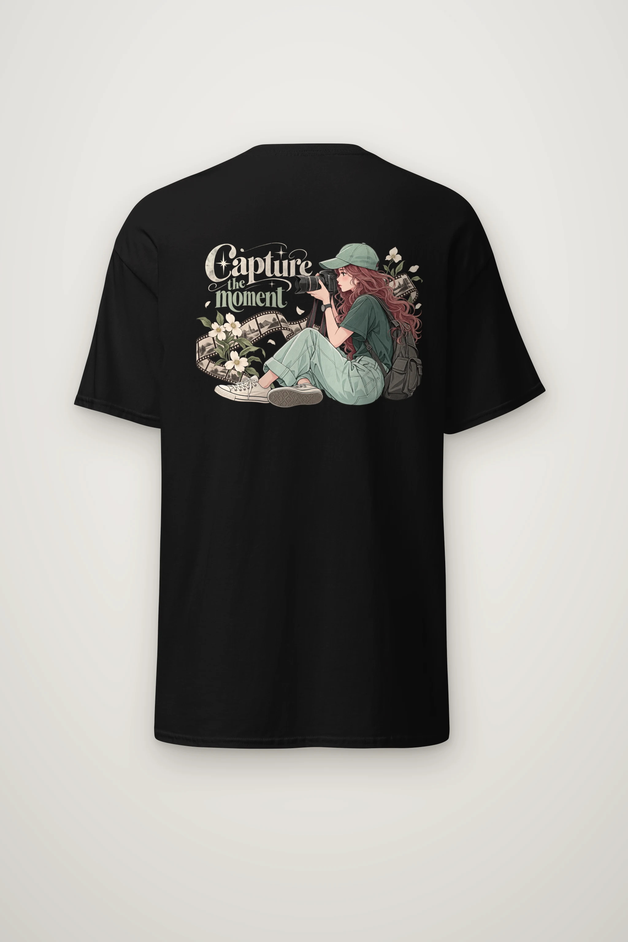 "Capture The Moment" Heavyweight Unisex Crewneck T-shirt