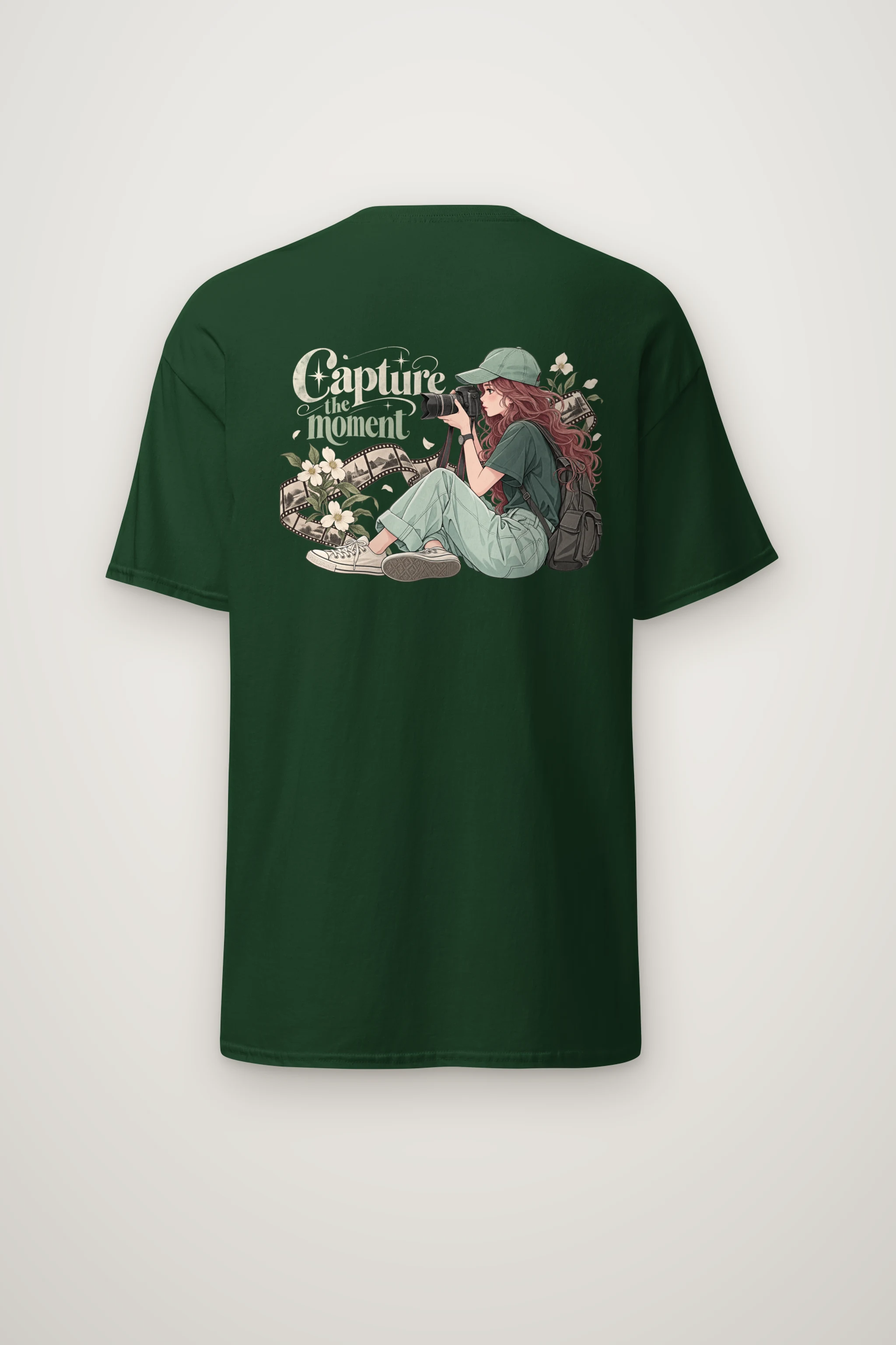 "Capture The Moment" Heavyweight Unisex Crewneck T-shirt