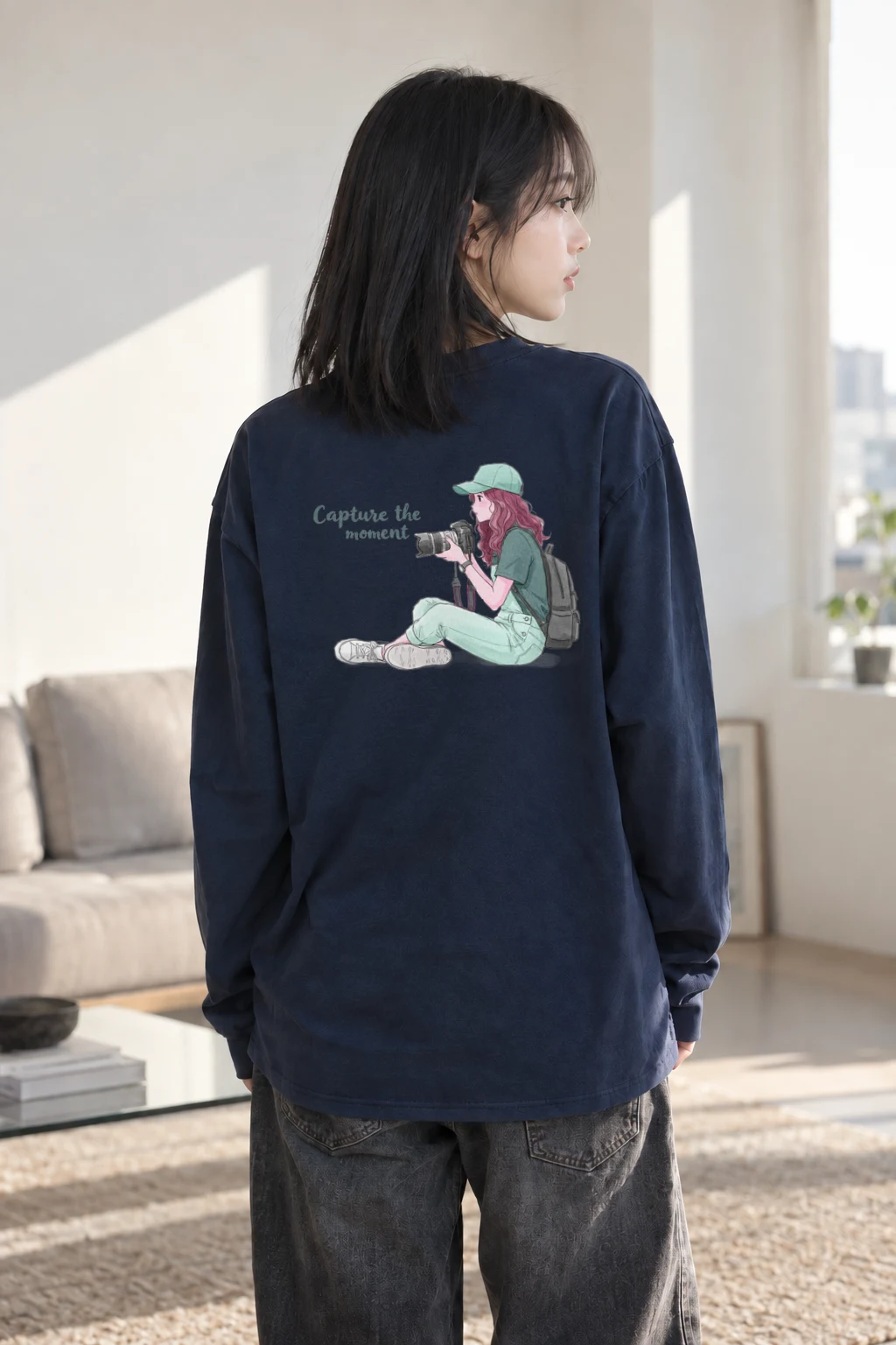 "Capture The Moment" Unisex Longsleeve T-shirt | Gildan 2400
