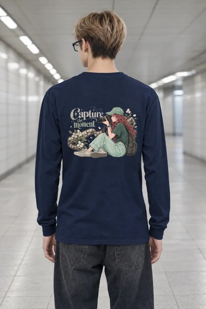 "Capture The Moment" Unisex Longsleeve T-shirt | Gildan 2400