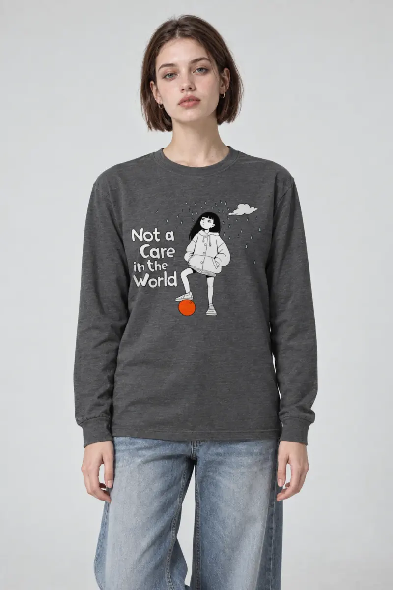 "Carefree In Rain" Unisex Longsleeve T-shirt