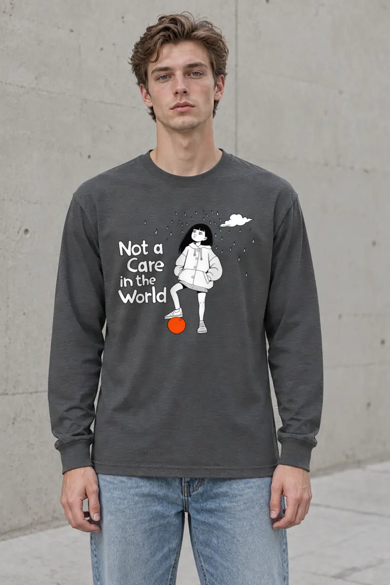 "Carefree In Rain" Unisex Longsleeve T-shirt