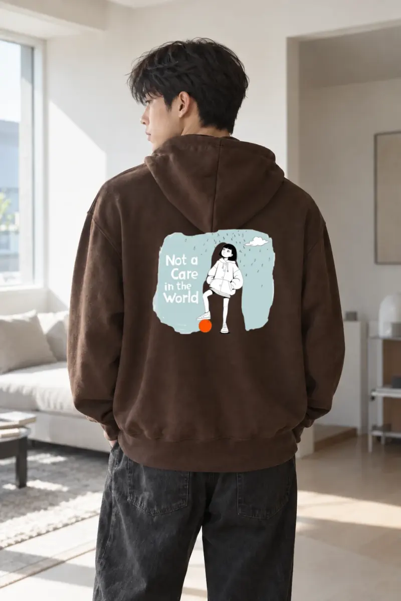 “Carefree Rain” Heavy Blend Unisex Pullover Hoodie | Gildan 18500