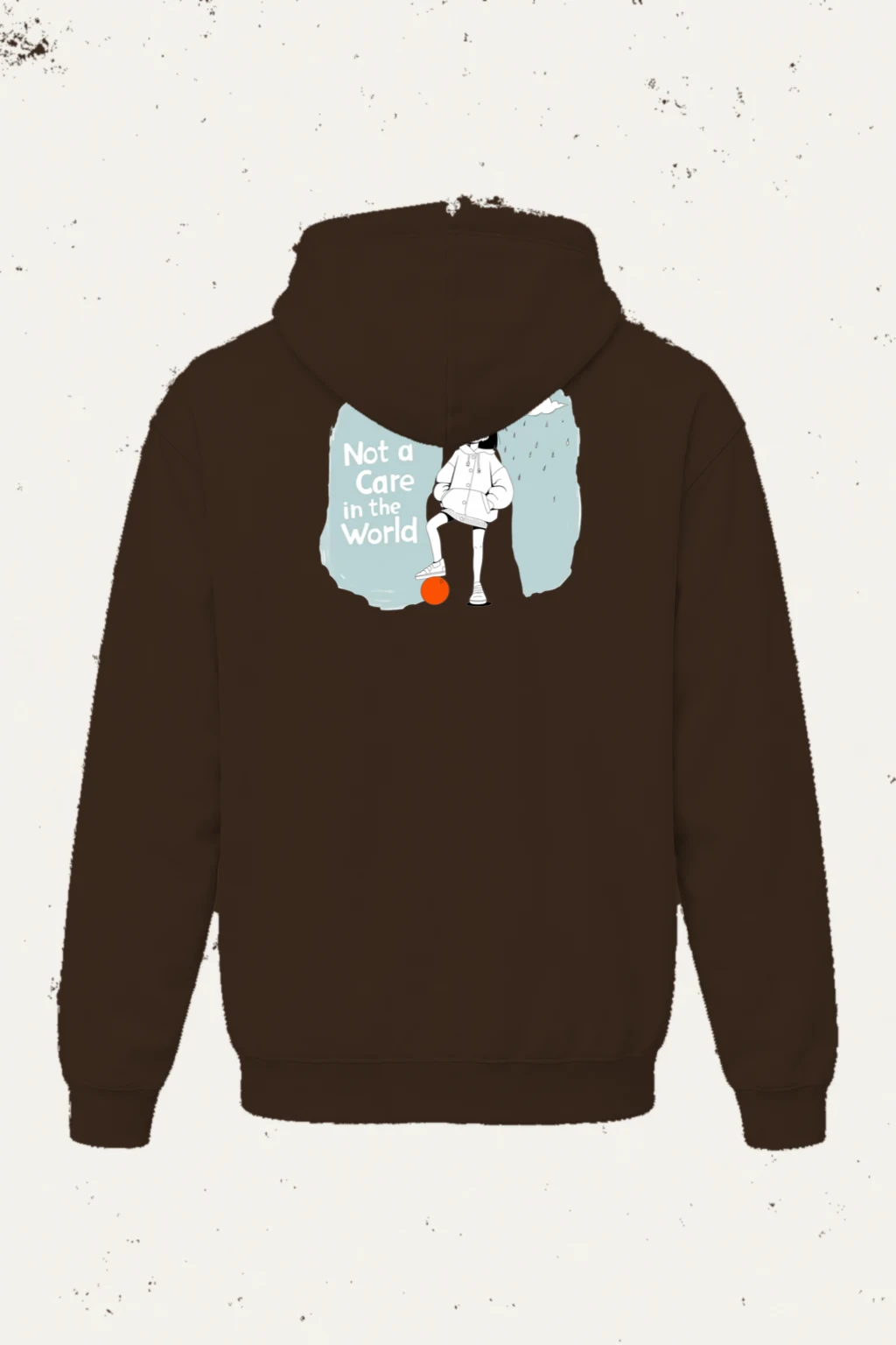 "Carefree Rain" Heavy Blend Unisex Pullover Hoodie | Gildan 18500