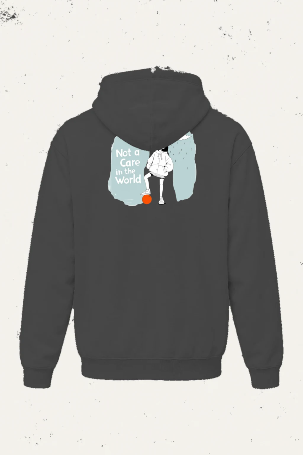 "Carefree Rain" Heavy Blend Unisex Pullover Hoodie | Gildan 18500