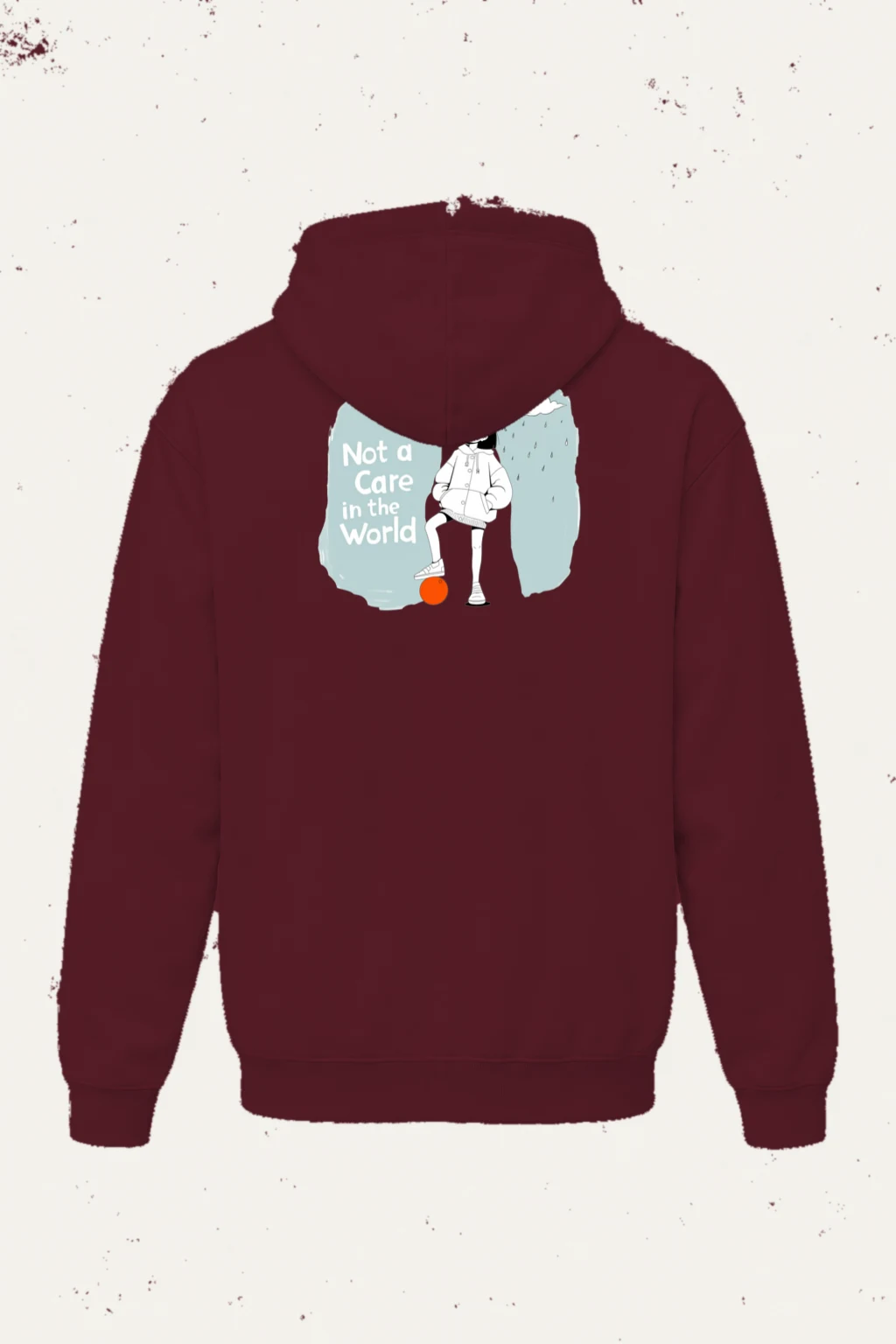 "Carefree Rain" Heavy Blend Unisex Pullover Hoodie | Gildan 18500