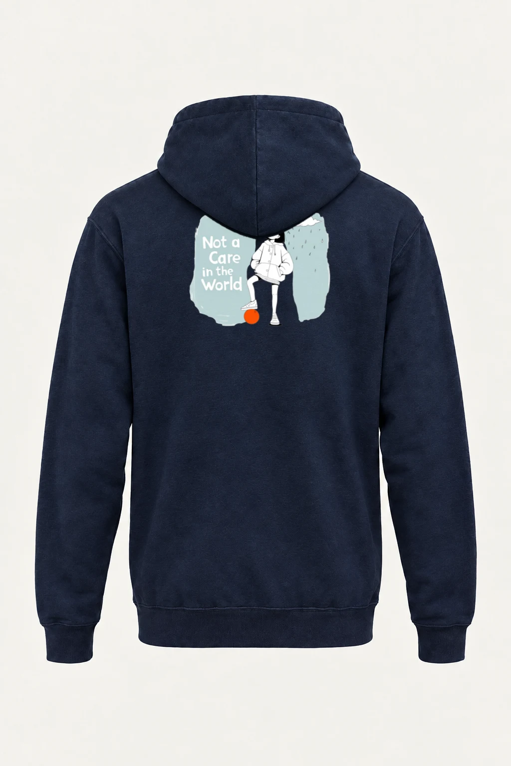 "Carefree Rain" Heavy Blend Unisex Pullover Hoodie | Gildan 18500