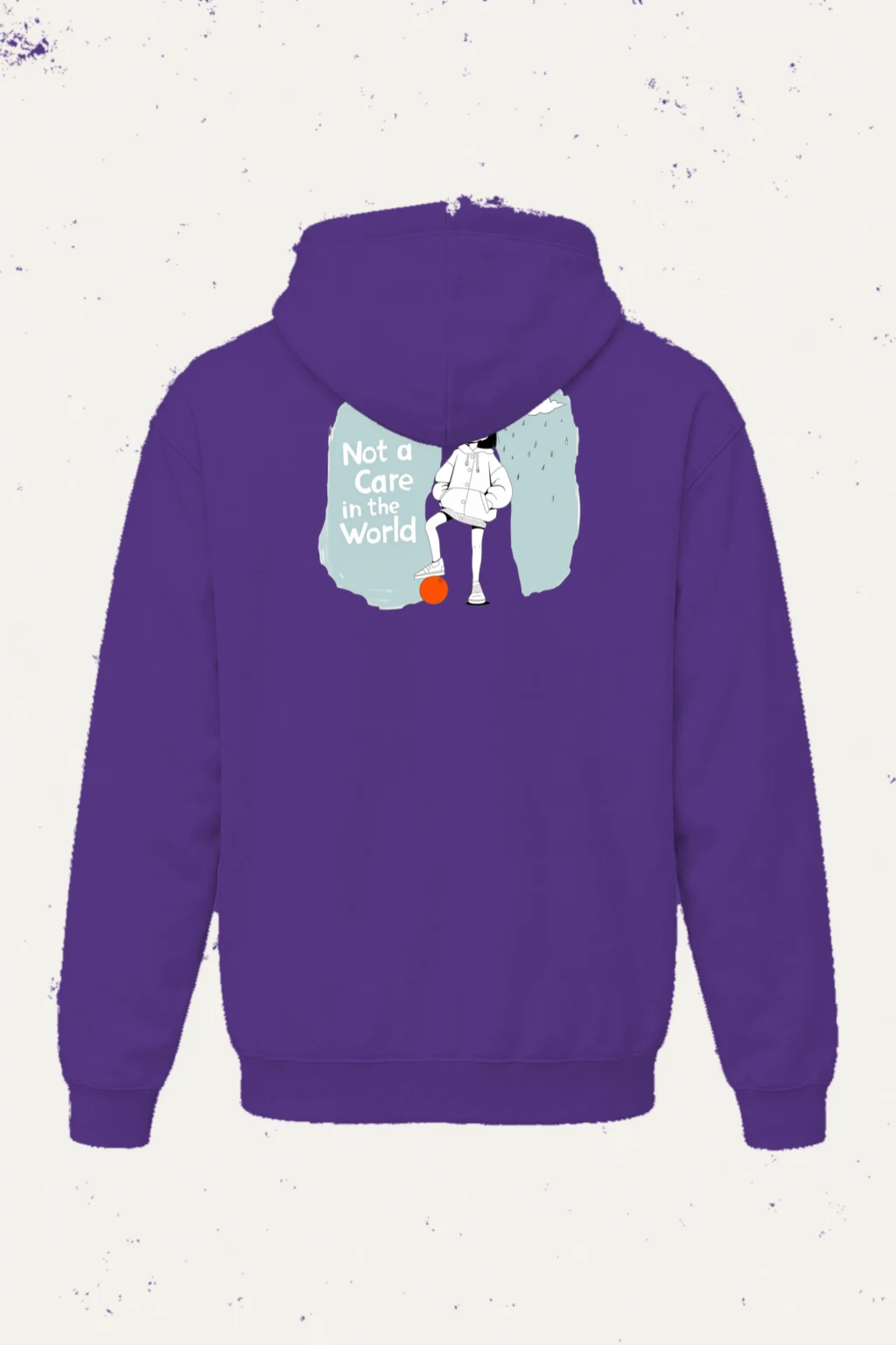 "Carefree Rain" Heavy Blend Unisex Pullover Hoodie | Gildan 18500
