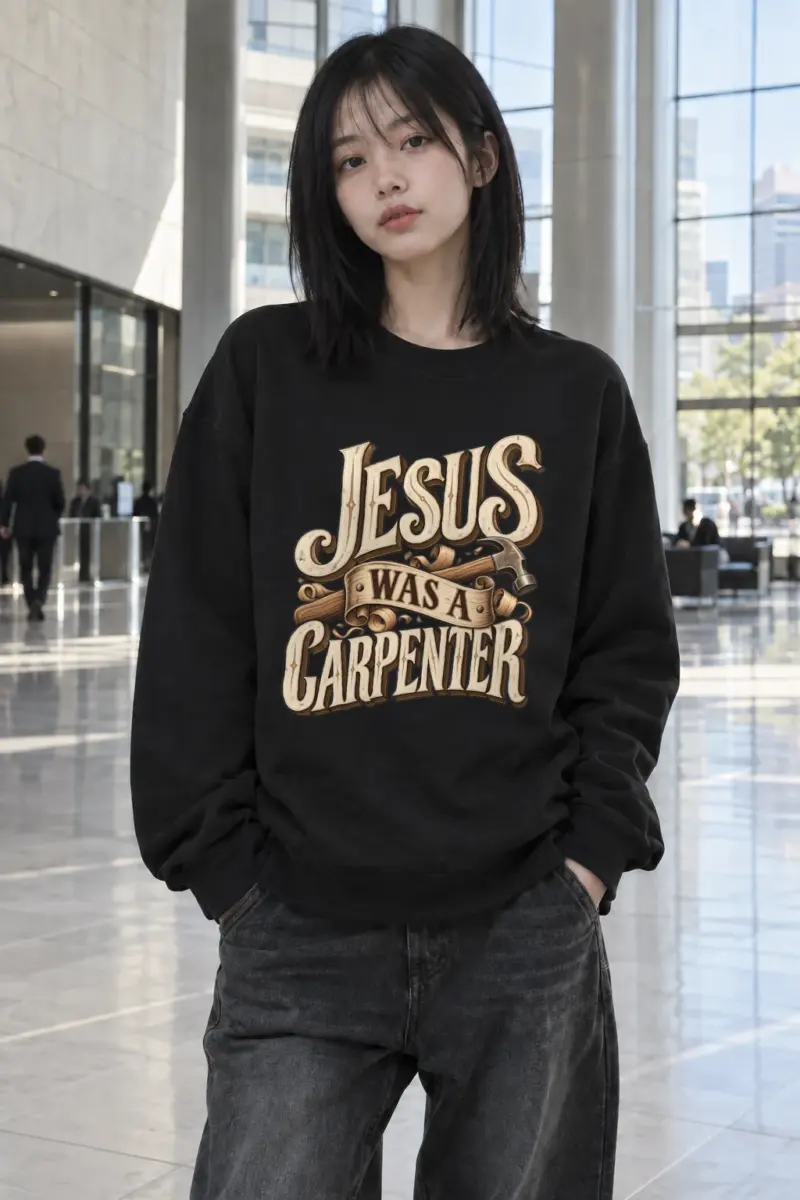 "Carpenter’s Creed" Heavy Blend Unisex Crewneck Sweatshirt | Gildan 18000