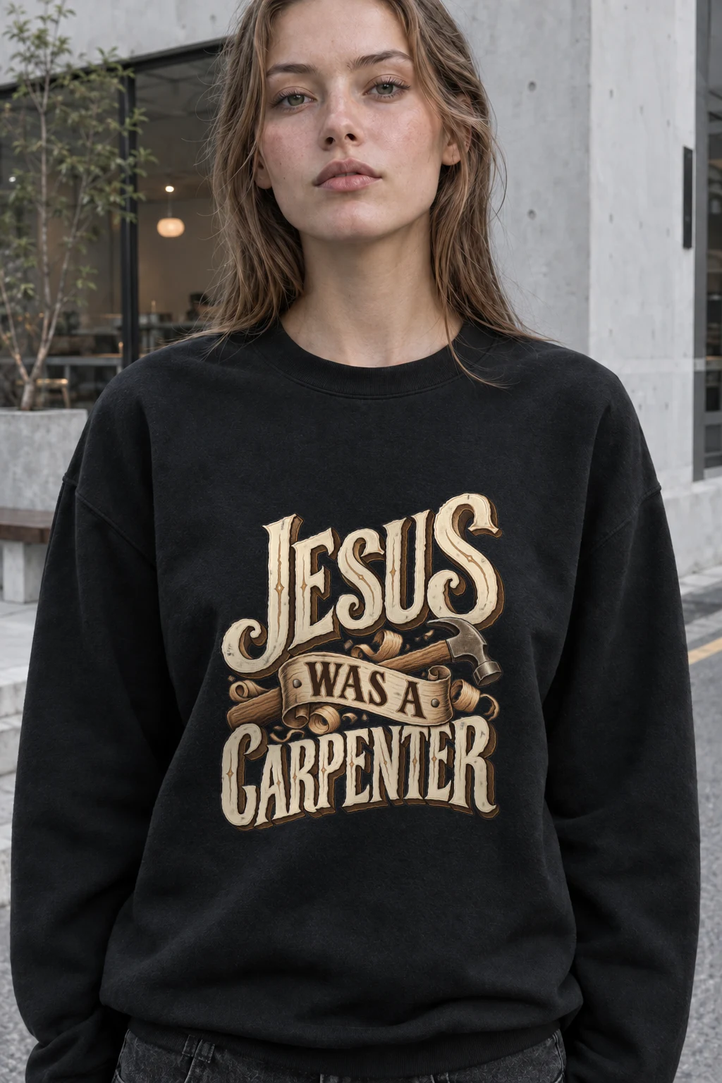 "Carpenter’s Creed" Heavy Blend Unisex Crewneck Sweatshirt | Gildan 18000