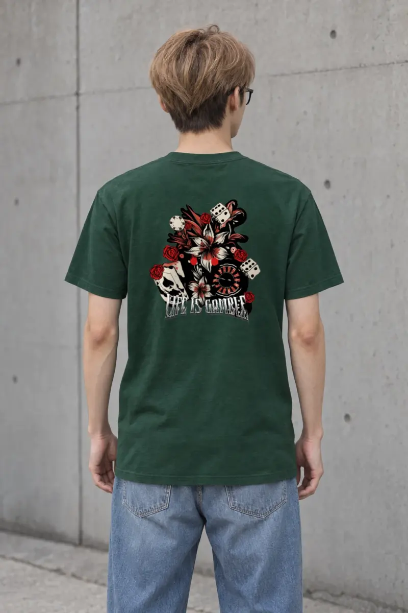 "Casino Tattoo Collage" Heavyweight Unisex Crewneck T-shirt