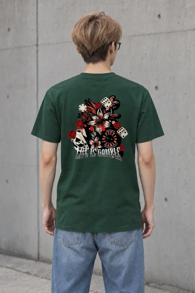 "Casino Tattoo Collage" Heavyweight Unisex Crewneck T-shirt