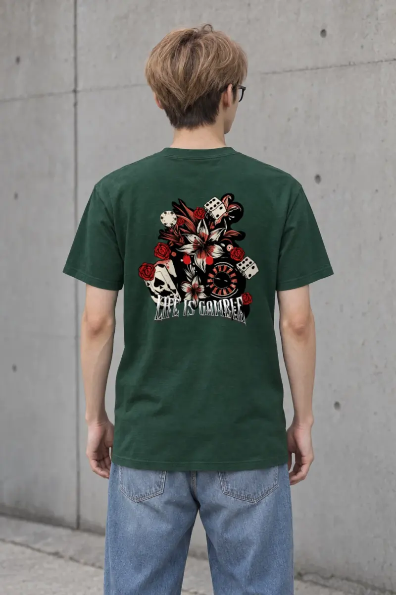 "Casino Tattoo Collage" Heavyweight Unisex Crewneck T-shirt