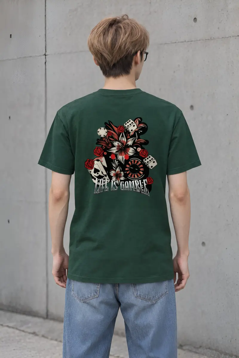 "Casino Tattoo Collage" Heavyweight Unisex Crewneck T-shirt