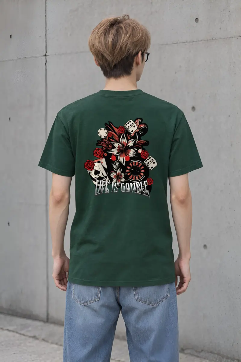 "Casino Tattoo Collage" Heavyweight Unisex Crewneck T-shirt