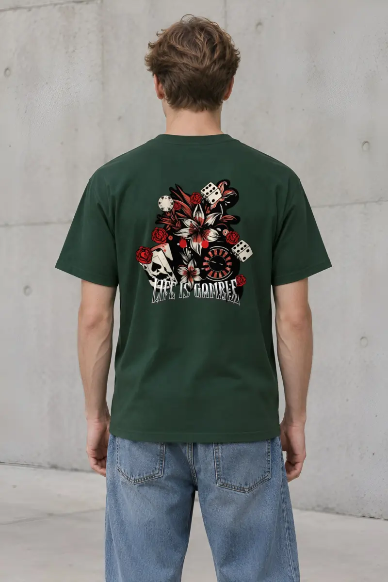 "Casino Tattoo Collage" Heavyweight Unisex Crewneck T-shirt