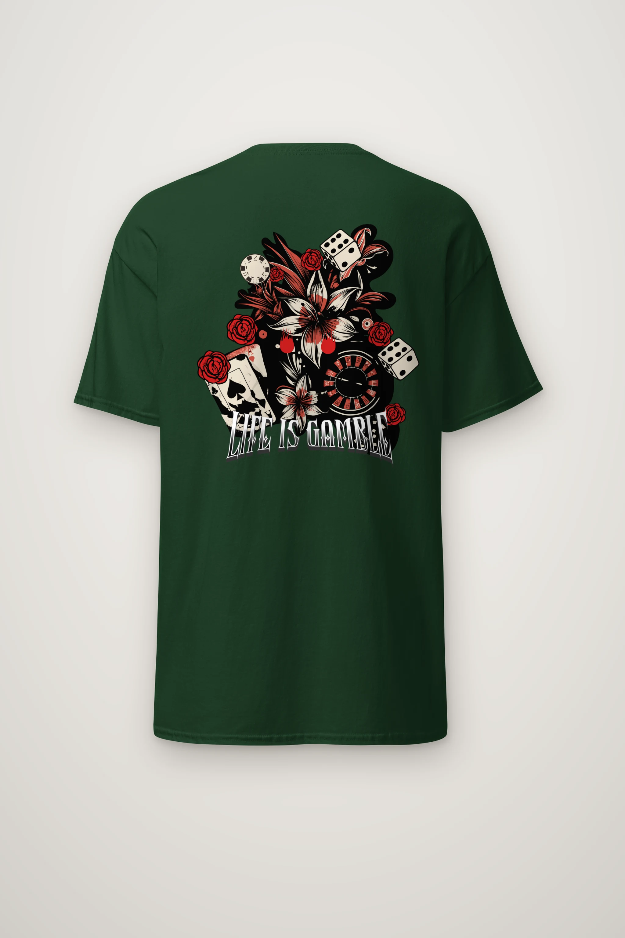 "Casino Tattoo Collage" Heavyweight Unisex Crewneck T-shirt