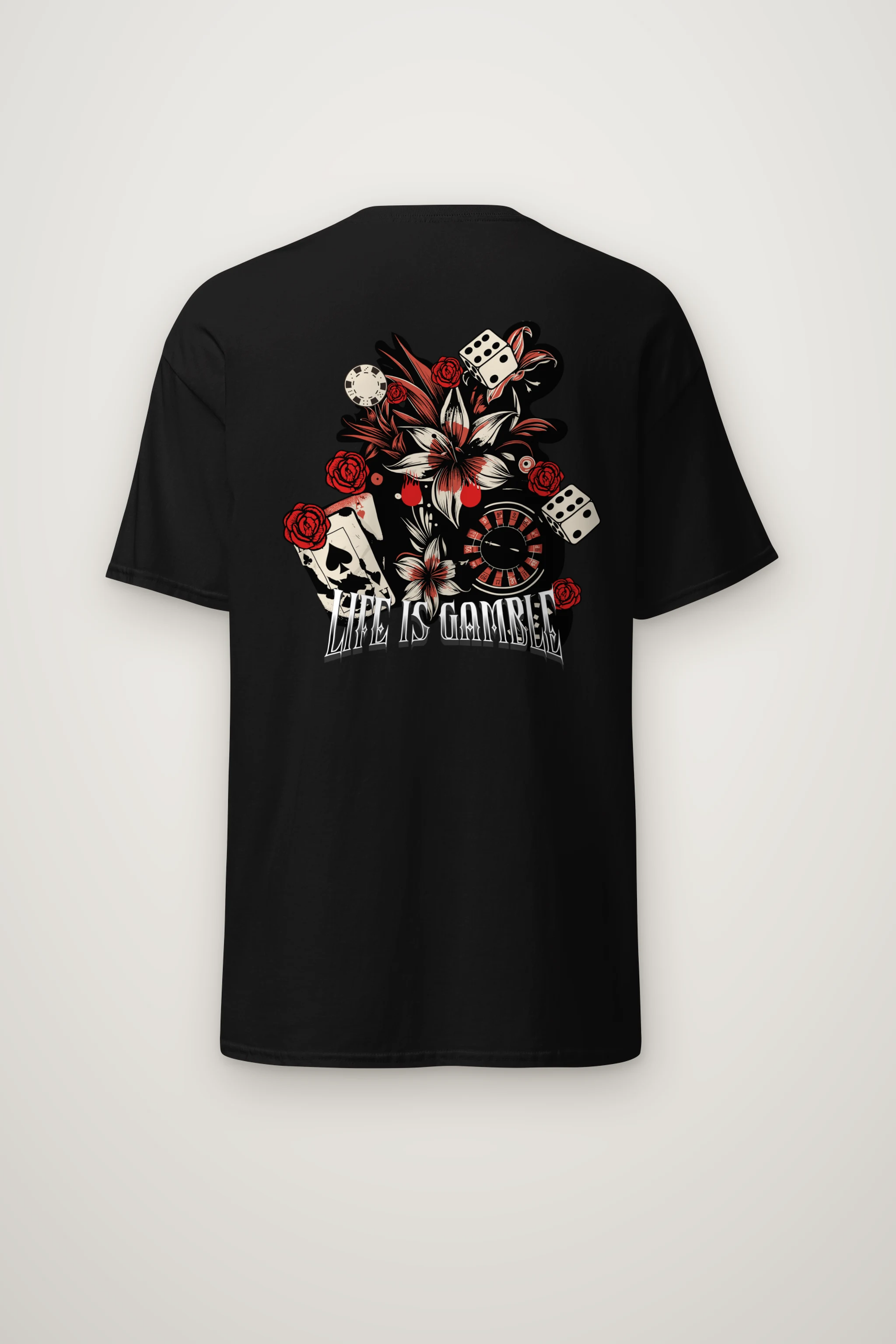 "Casino Tattoo Collage" Heavyweight Unisex Crewneck T-shirt