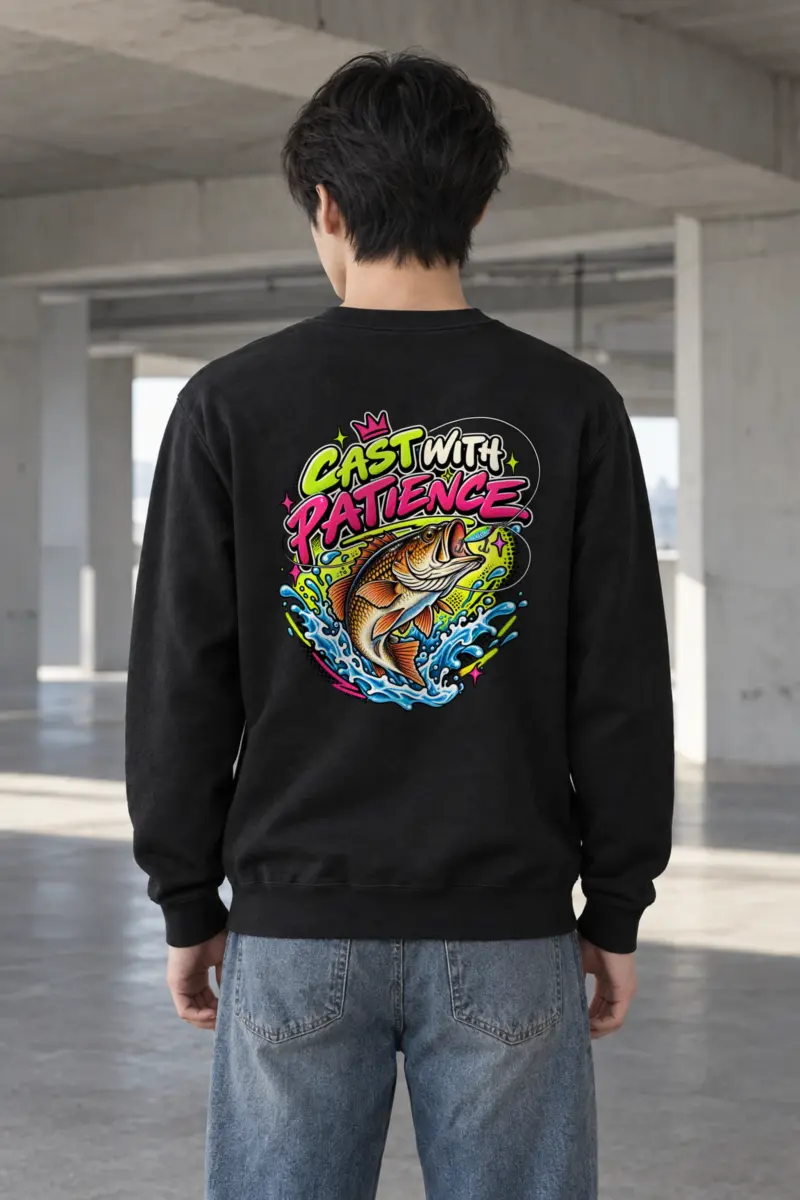 "Cast With Patience" Heavy Blend Unisex Crewneck Sweatshirt