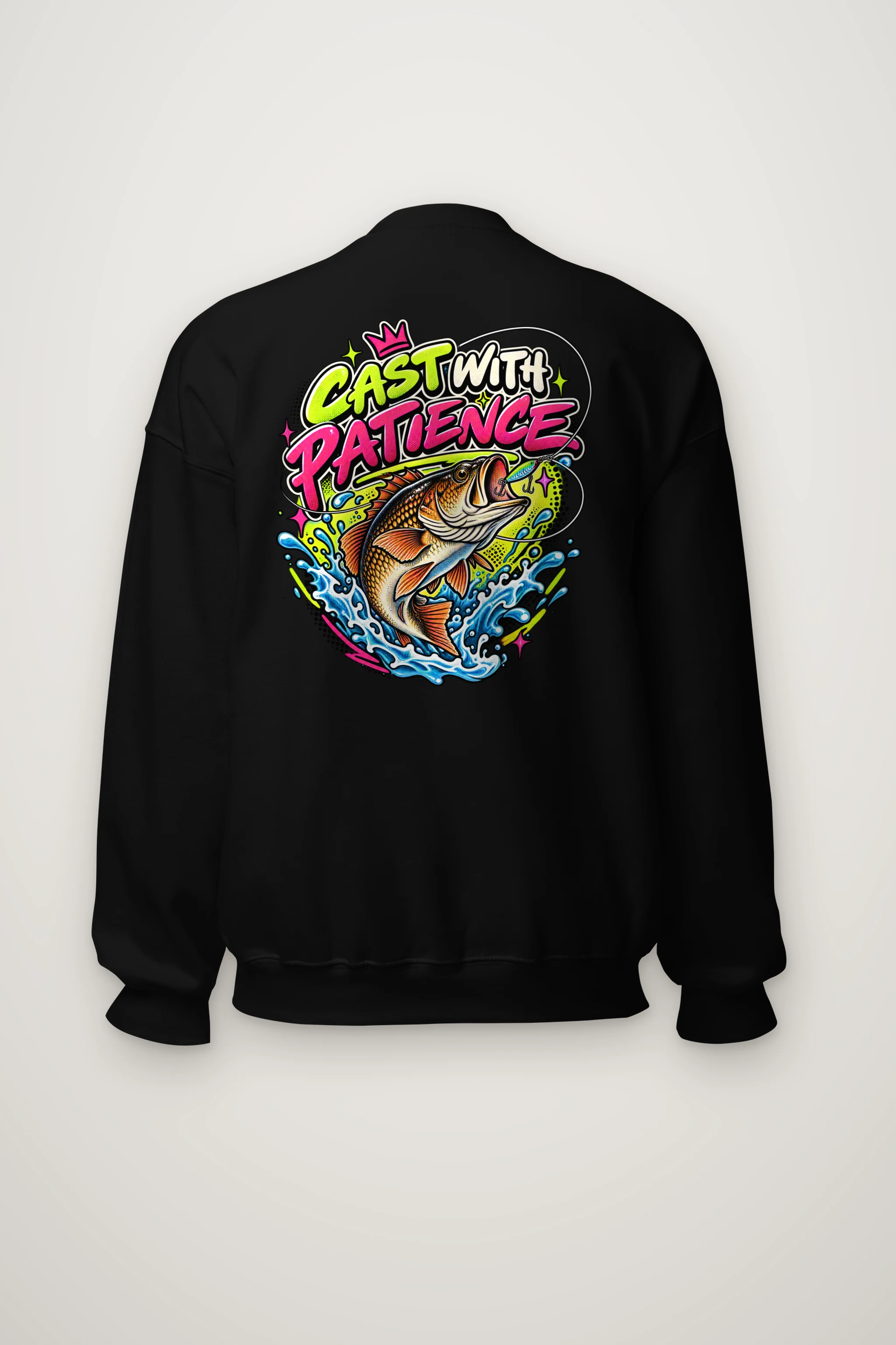 "Cast With Patience" Heavy Blend Unisex Crewneck Sweatshirt