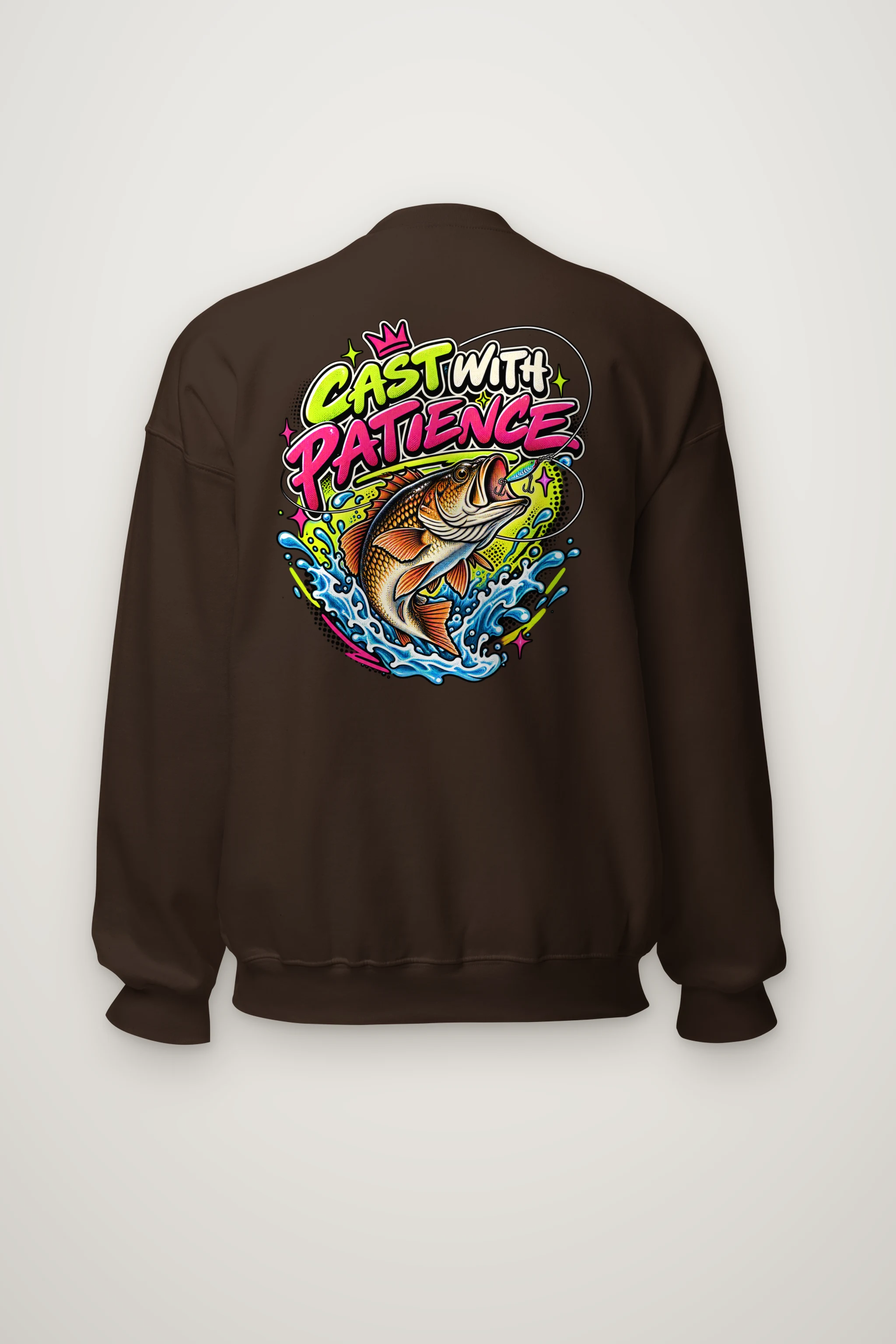 "Cast With Patience" Heavy Blend Unisex Crewneck Sweatshirt