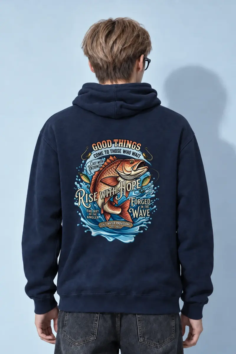 "Cast With Patience" Heavy Blend Unisex Pullover Hoodie