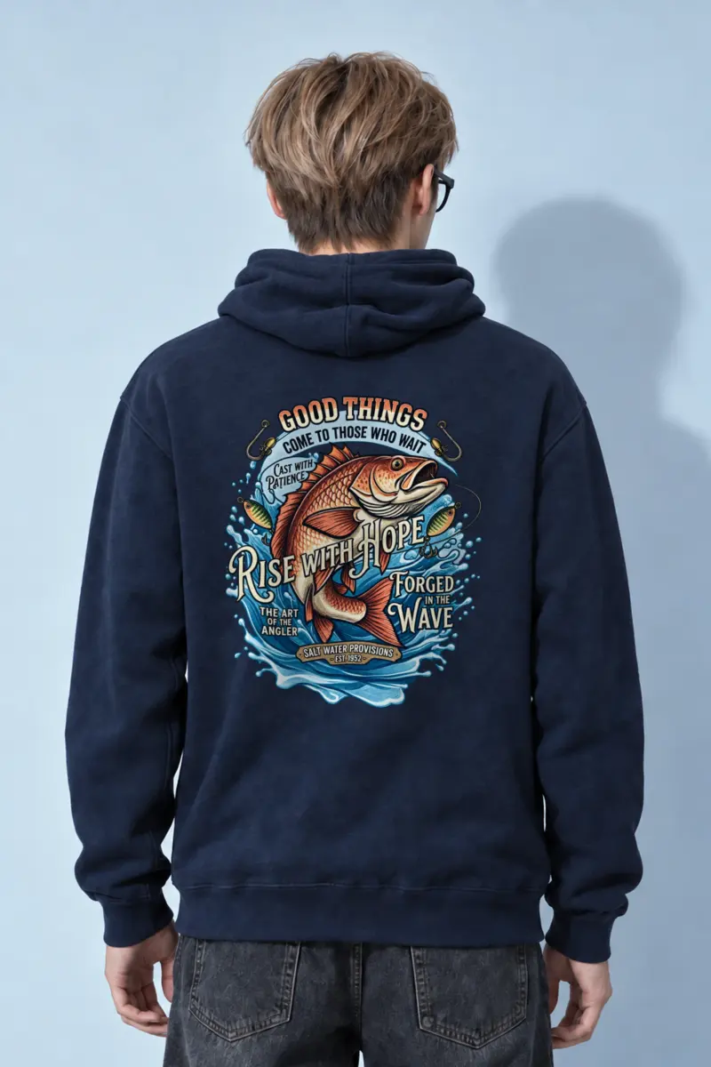 "Cast With Patience" Heavy Blend Unisex Pullover Hoodie