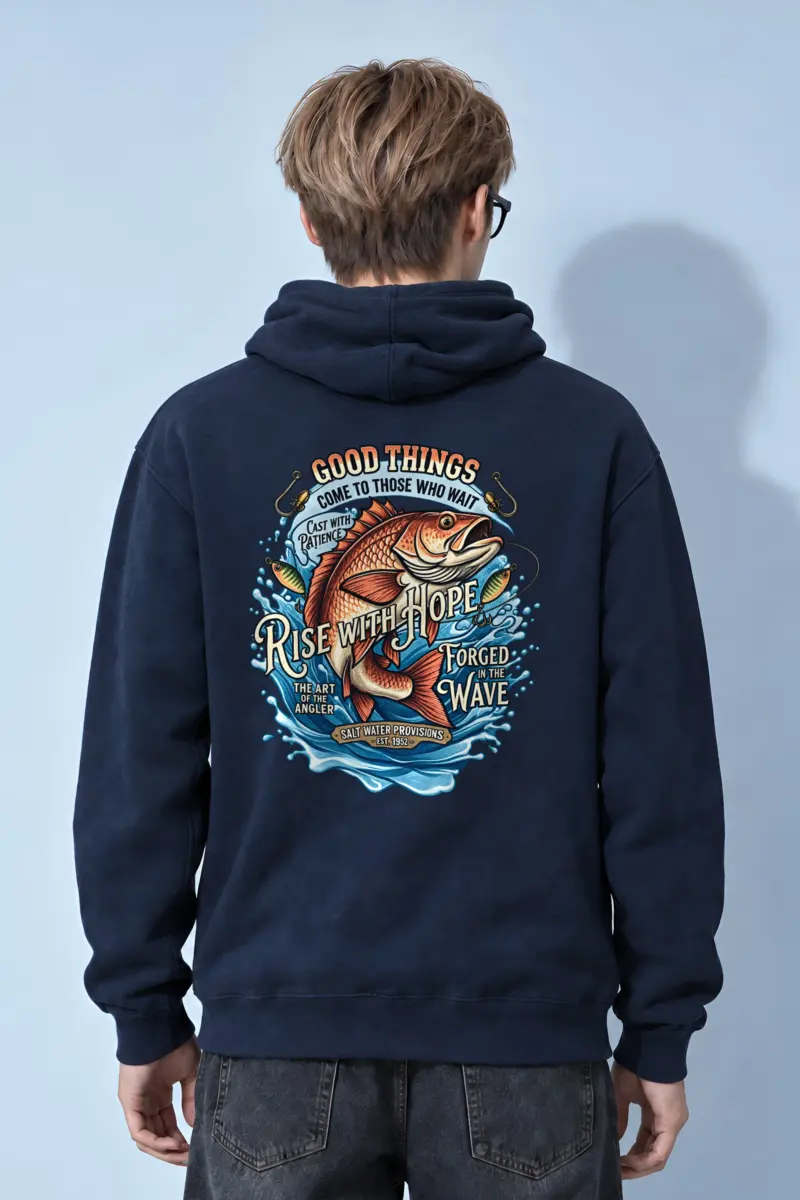 "Cast With Patience" Heavy Blend Unisex Pullover Hoodie