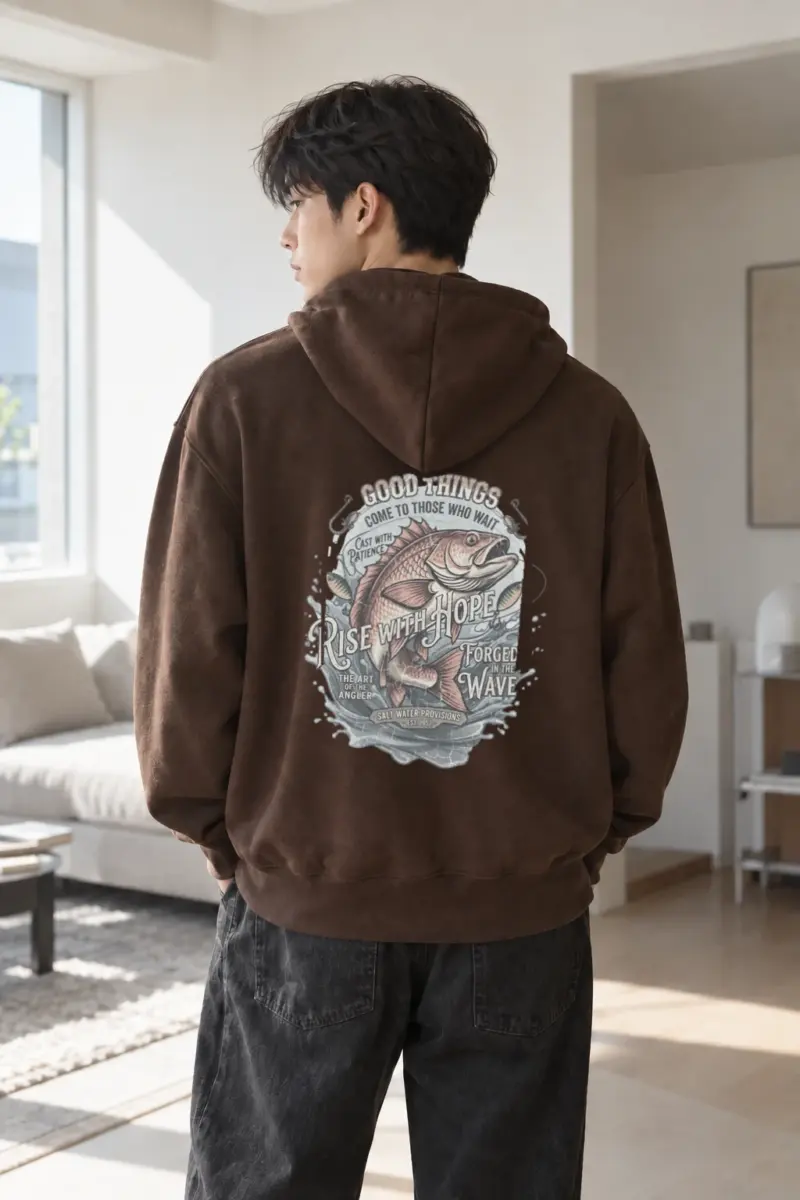 “Cast With Patience” Heavy Blend Unisex Pullover Hoodie | Gildan 18500