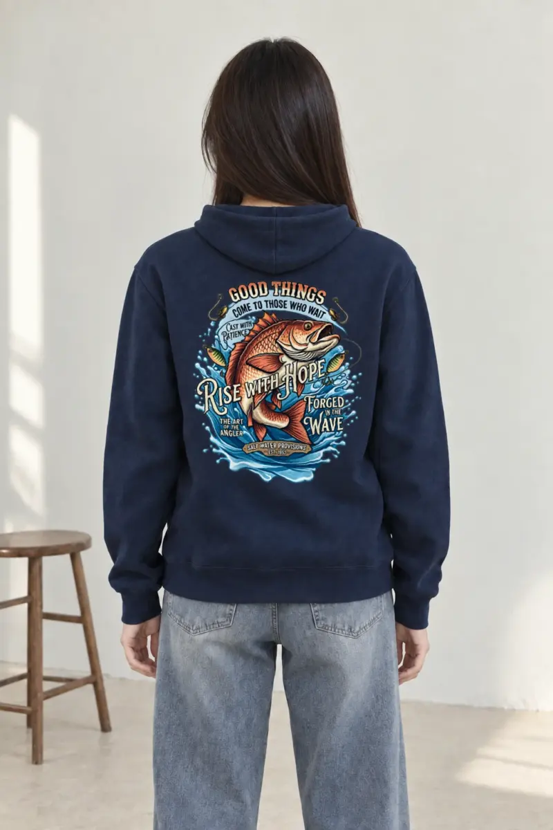 "Cast With Patience" Heavy Blend Unisex Pullover Hoodie