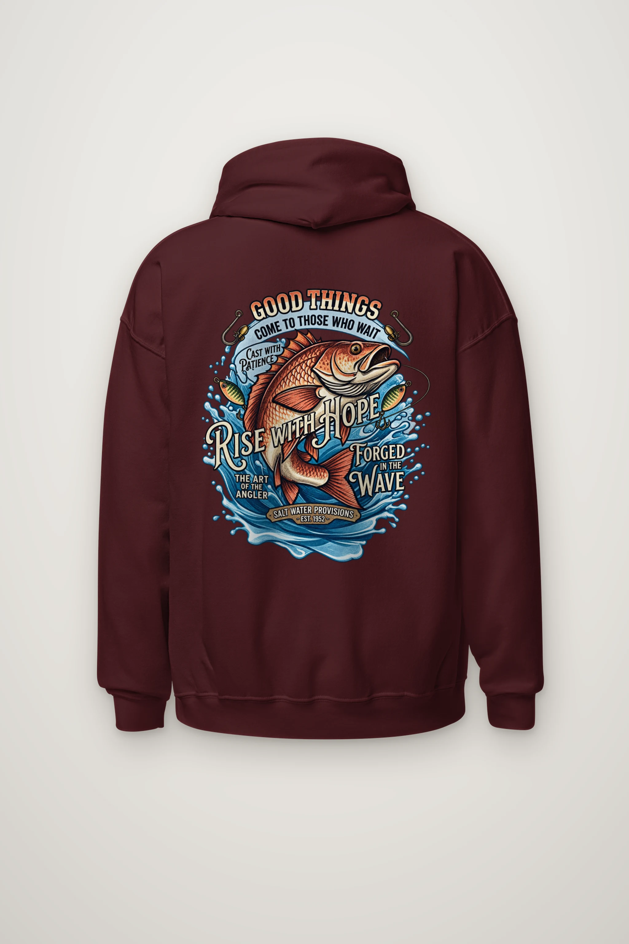 "Cast With Patience" Heavy Blend Unisex Pullover Hoodie