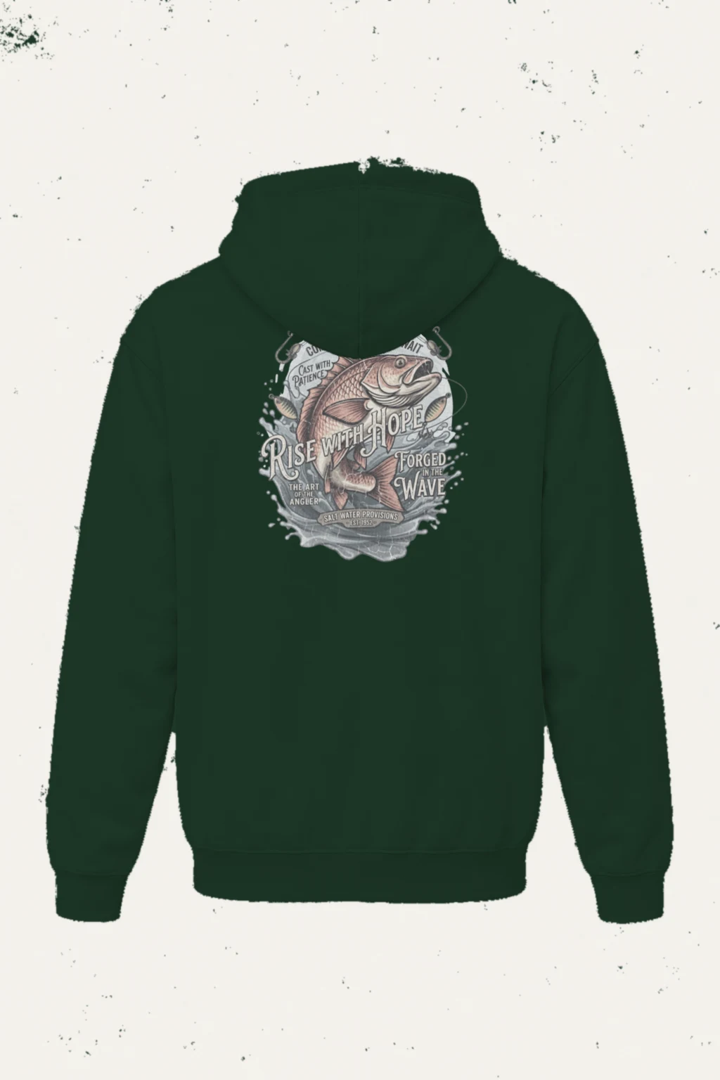 "Cast With Patience" Heavy Blend Unisex Pullover Hoodie | Gildan 18500